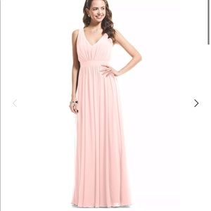 Bill Levkoff Petal Pink Chiffon V-neck A-Line Helen